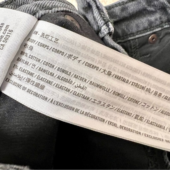 ABERCROMBIE & FITCH Curve Love High Rise Skinny Jean in Black women’s size 26 - Picture 12 of 12